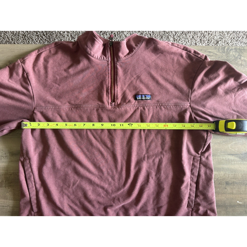 Patagonia Ahnya 1/4 Zip Pullover Women's Large Sequoia Red Outdoor Sweatshirt - Picture 5 of 7